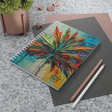 Load image into Gallery viewer, Spiral Budtender Notebook - AI Generated Art Hemp Flower
